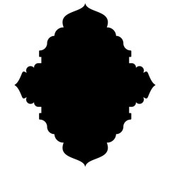 Islamic Label Emblem Shape Glyph Pictogram symbol visual illustration