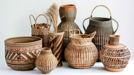Basketry is an art and craft that is woven entirely by hand.