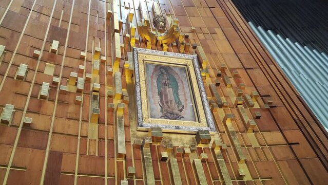 Original Image of the Virgin of Guadalupe - Sacred Sanctuary in Mexico City