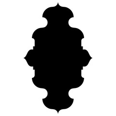 Islamic Label Emblem Shape Glyph Pictogram symbol visual illustration