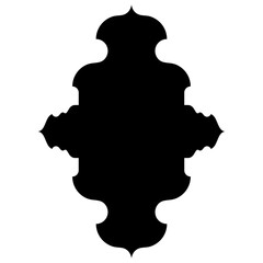 Islamic Label Emblem Shape Glyph Pictogram symbol visual illustration