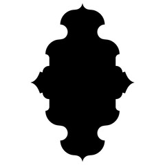 Islamic Label Emblem Shape Glyph Pictogram symbol visual illustration