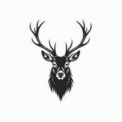 stunning deer logo head vector in black and white. Perfect for clipart, silhouette, and illustration projects. DOWNLOAD NOW!
