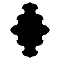 Islamic Label Emblem Shape Glyph Pictogram symbol visual illustration