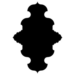 Islamic Label Emblem Shape Glyph Pictogram symbol visual illustration