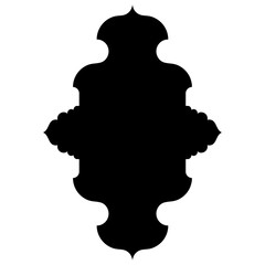Islamic Label Emblem Shape Glyph Pictogram symbol visual illustration