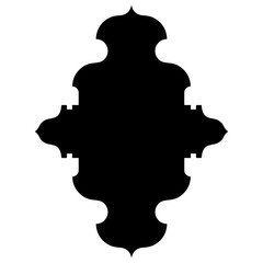 Islamic Label Emblem Shape Glyph Pictogram symbol visual illustration