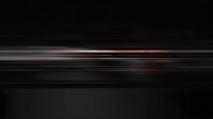 Abstract Black background with glowing horizontal stripes.Dark banner with place for text.