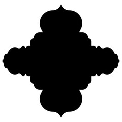 Islamic Label Emblem Shape Glyph Pictogram symbol visual illustration