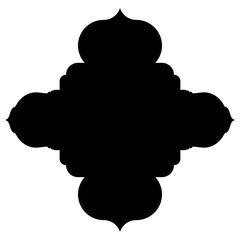 Islamic Label Emblem Shape Glyph Pictogram symbol visual illustration