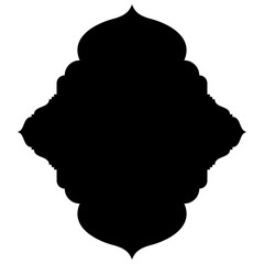 Islamic Label Emblem Shape Glyph Pictogram symbol visual illustration