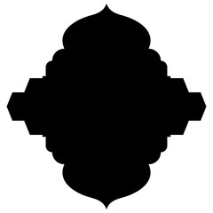 Islamic Label Emblem Shape Glyph Pictogram symbol visual illustration