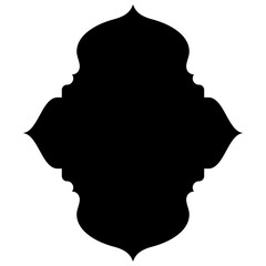 Islamic Label Emblem Shape Glyph Pictogram symbol visual illustration