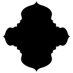 Islamic Label Emblem Shape Glyph Pictogram symbol visual illustration