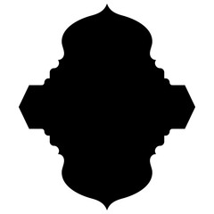 Islamic Label Emblem Shape Glyph Pictogram symbol visual illustration