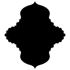 Islamic Label Emblem Shape Glyph Pictogram symbol visual illustration