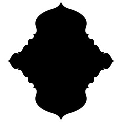 Islamic Label Emblem Shape Glyph Pictogram symbol visual illustration