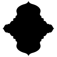 Islamic Label Emblem Shape Glyph Pictogram symbol visual illustration