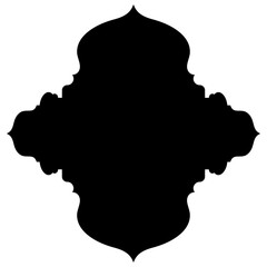 Islamic Label Emblem Shape Glyph Pictogram symbol visual illustration