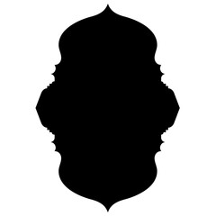 Islamic Label Emblem Shape Glyph Pictogram symbol visual illustration