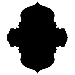 Islamic Label Emblem Shape Glyph Pictogram symbol visual illustration