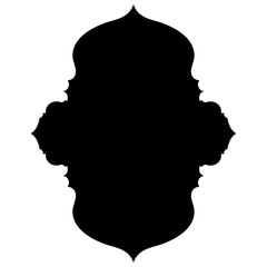 Islamic Label Emblem Shape Glyph Pictogram symbol visual illustration