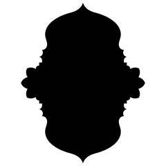 Islamic Label Emblem Shape Glyph Pictogram symbol visual illustration