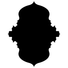 Islamic Label Emblem Shape Glyph Pictogram symbol visual illustration