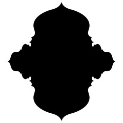 Islamic Label Emblem Shape Glyph Pictogram symbol visual illustration