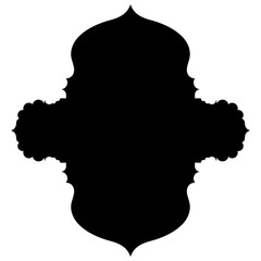 Islamic Label Emblem Shape Glyph Pictogram symbol visual illustration