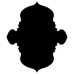 Islamic Label Emblem Shape Glyph Pictogram symbol visual illustration