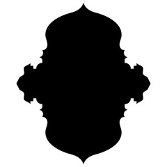 Islamic Label Emblem Shape Glyph Pictogram symbol visual illustration