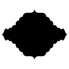 Islamic Label Emblem Shape Glyph Pictogram symbol visual illustration