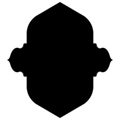Islamic Label Emblem Shape Glyph Pictogram symbol visual illustration
