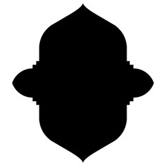 Islamic Label Emblem Shape Glyph Pictogram symbol visual illustration