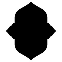 Islamic Label Emblem Shape Glyph Pictogram symbol visual illustration