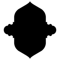 Islamic Label Emblem Shape Glyph Pictogram symbol visual illustration
