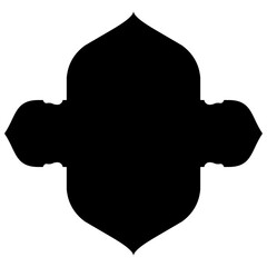Islamic Label Emblem Shape Glyph Pictogram symbol visual illustration