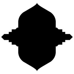 Islamic Label Emblem Shape Glyph Pictogram symbol visual illustration