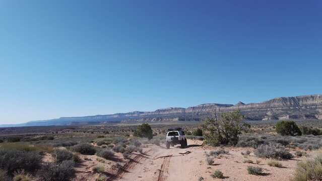 Following another off roading in the Utah desert in Escalante along the hole in the rock road.