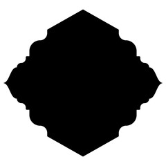 Islamic Label Emblem Shape Glyph Pictogram symbol visual illustration