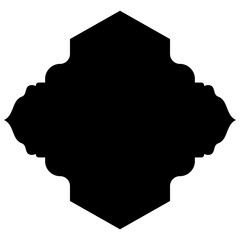 Islamic Label Emblem Shape Glyph Pictogram symbol visual illustration