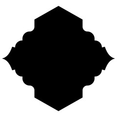 Islamic Label Emblem Shape Glyph Pictogram symbol visual illustration