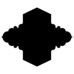Islamic Label Emblem Shape Glyph Pictogram symbol visual illustration