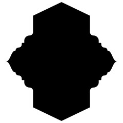 Islamic Label Emblem Shape Glyph Pictogram symbol visual illustration