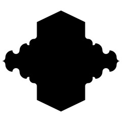Islamic Label Emblem Shape Glyph Pictogram symbol visual illustration