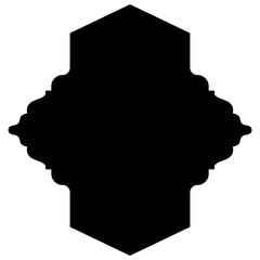 Islamic Label Emblem Shape Glyph Pictogram symbol visual illustration