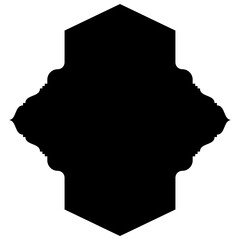 Islamic Label Emblem Shape Glyph Pictogram symbol visual illustration
