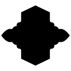Islamic Label Emblem Shape Glyph Pictogram symbol visual illustration