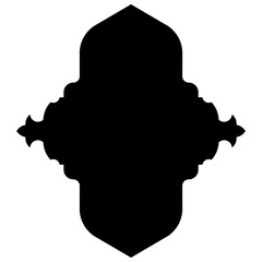 Islamic Label Emblem Shape Glyph Pictogram symbol visual illustration